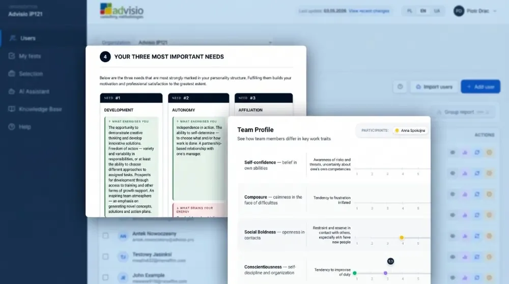 iP121 Dashboard and AI Assistant