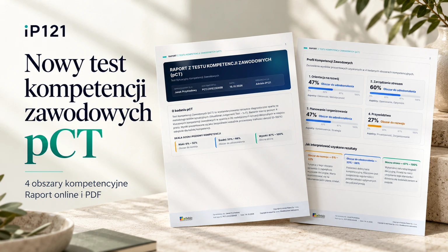 Test Kompetencji Zawodowych pCT — przykładowy raport